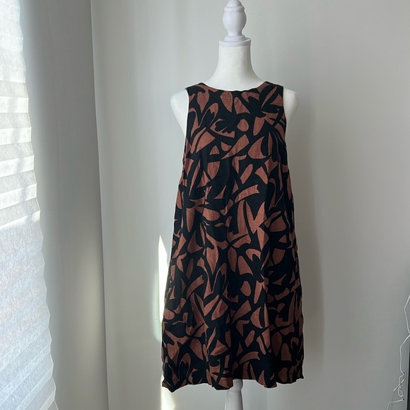 a new day Black and Brown Geometric Dress - Picture 1 of 3